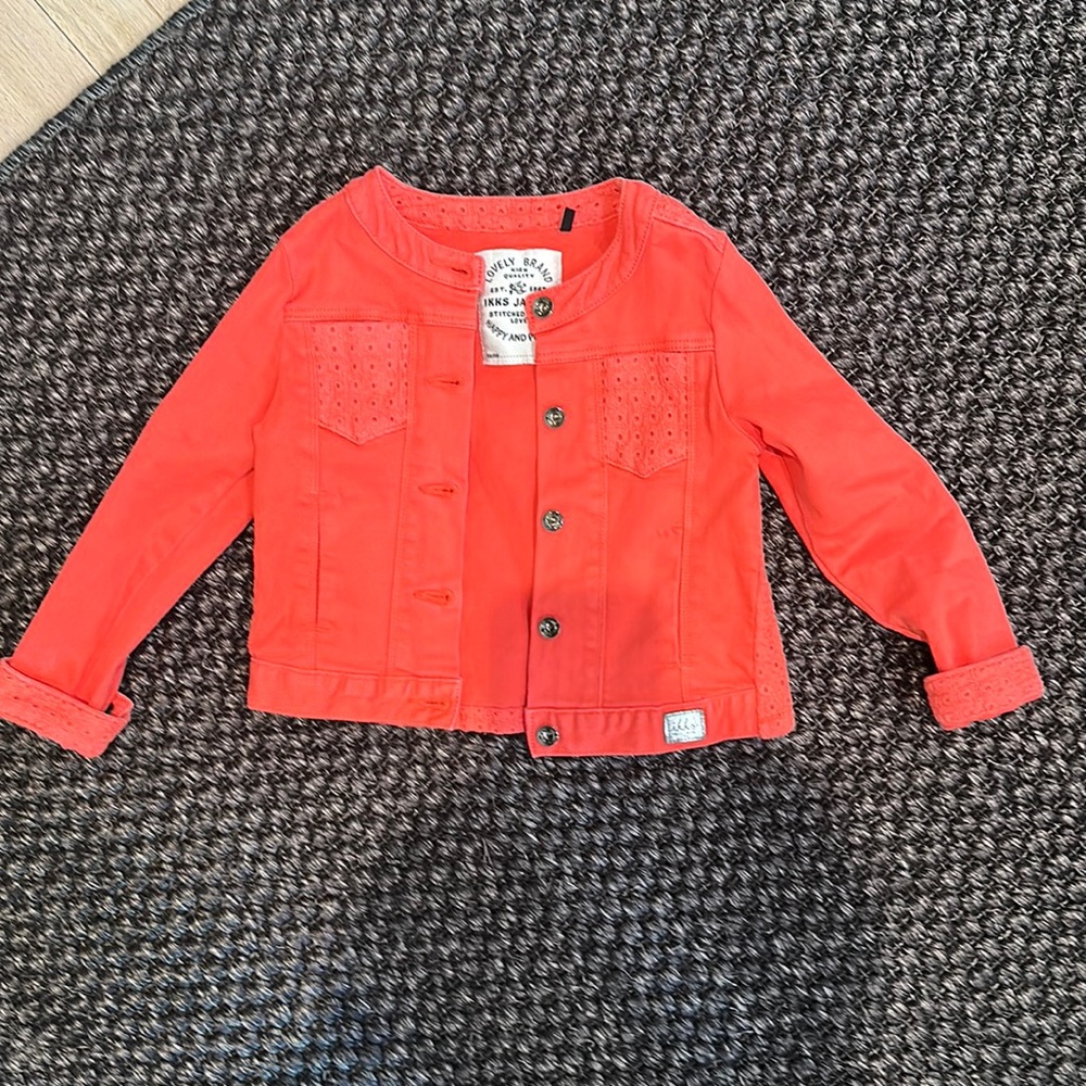 Ikks denim jacket.  Size 5 year